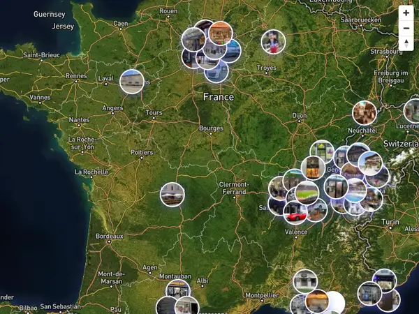 Carte des établissements GoReview en France