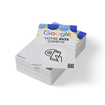 Plaque de collecte d'avis Google gratuite